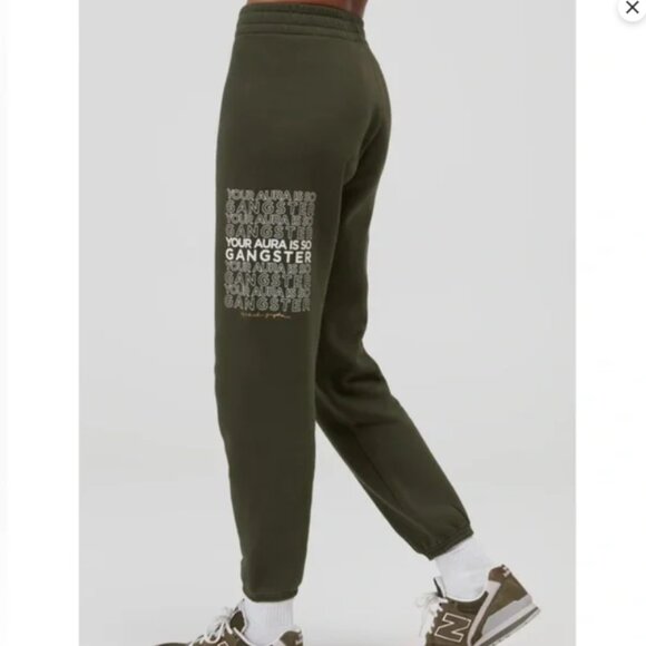 Spiritual Gangster Pants - Spiritual Gangster Aura Is So Gangster Women's Boyfriend Sweatpants